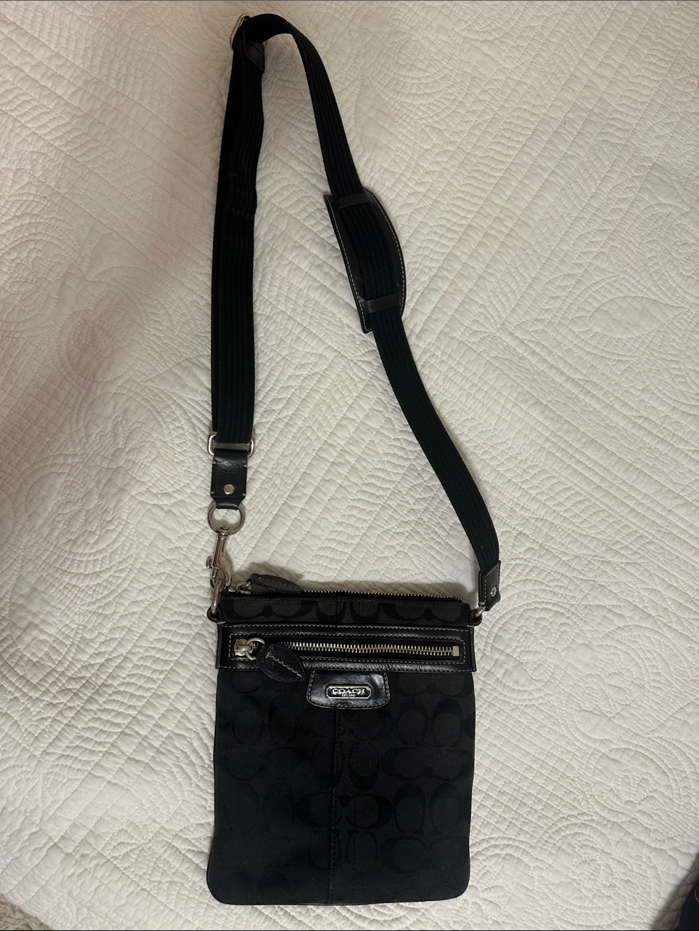 Coach Black Signature Crossbody